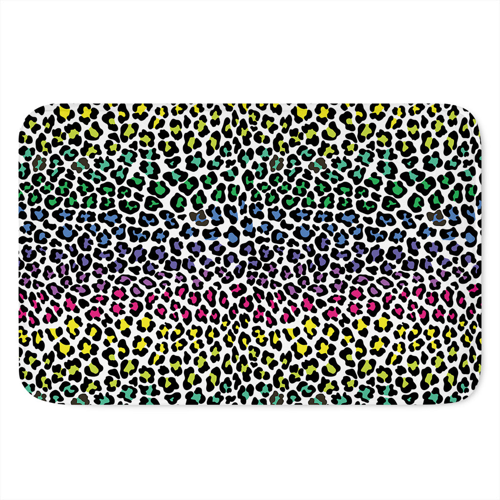 Colorful Leopard Print Indoor Door Mat