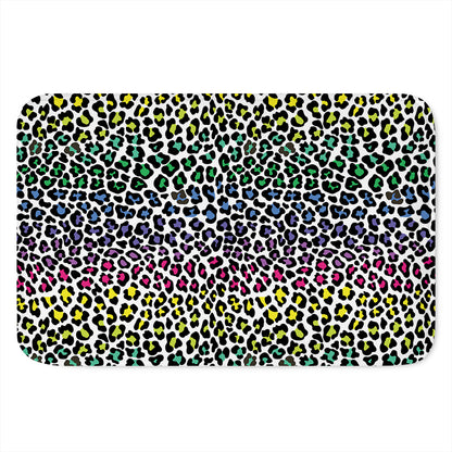 Colorful Leopard Print Indoor Door Mat