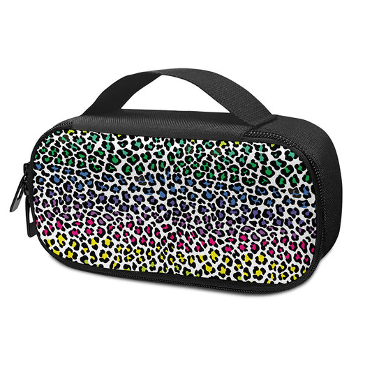 Colorful Leopard Print Insulin Cooler Travel Case