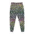 Colorful Leopard Print Jogger Pants