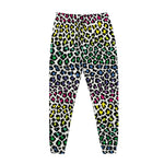 Colorful Leopard Print Jogger Pants