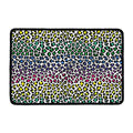 Colorful Leopard Print Kitchen Mat
