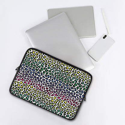 Colorful Leopard Print Laptop Sleeve