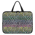 Colorful Leopard Print Laptop Sleeve With Handle
