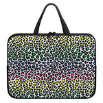 Colorful Leopard Print Laptop Sleeve With Handle