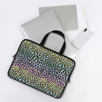 Colorful Leopard Print Laptop Sleeve With Handle