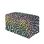 Colorful Leopard Print Leather Tissue Box Cover
