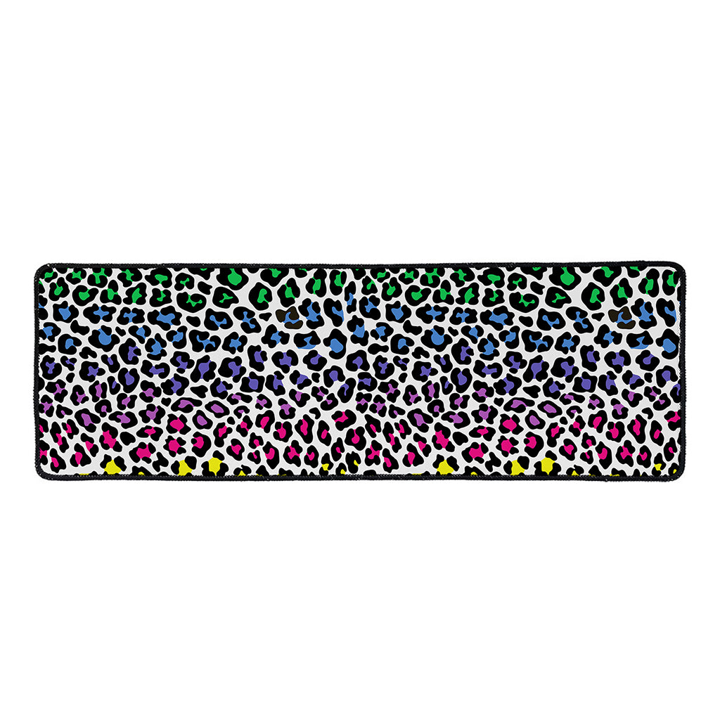 Colorful Leopard Print Long Kitchen Mat