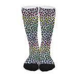 Colorful Leopard Print Long Socks