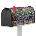 Colorful Leopard Print Mailbox Cover
