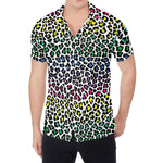 Colorful Leopard Print Men's Shirt