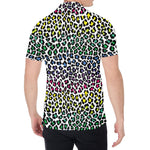 Colorful Leopard Print Men's Shirt