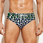 Colorful Leopard Print Men's Swim Briefs