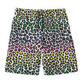 Colorful Leopard Print Men's Swim Trunks