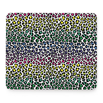 Colorful Leopard Print Mouse Pad