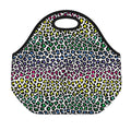 Colorful Leopard Print Neoprene Lunch Bag