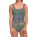 Colorful Leopard Print One Piece Swimsuit