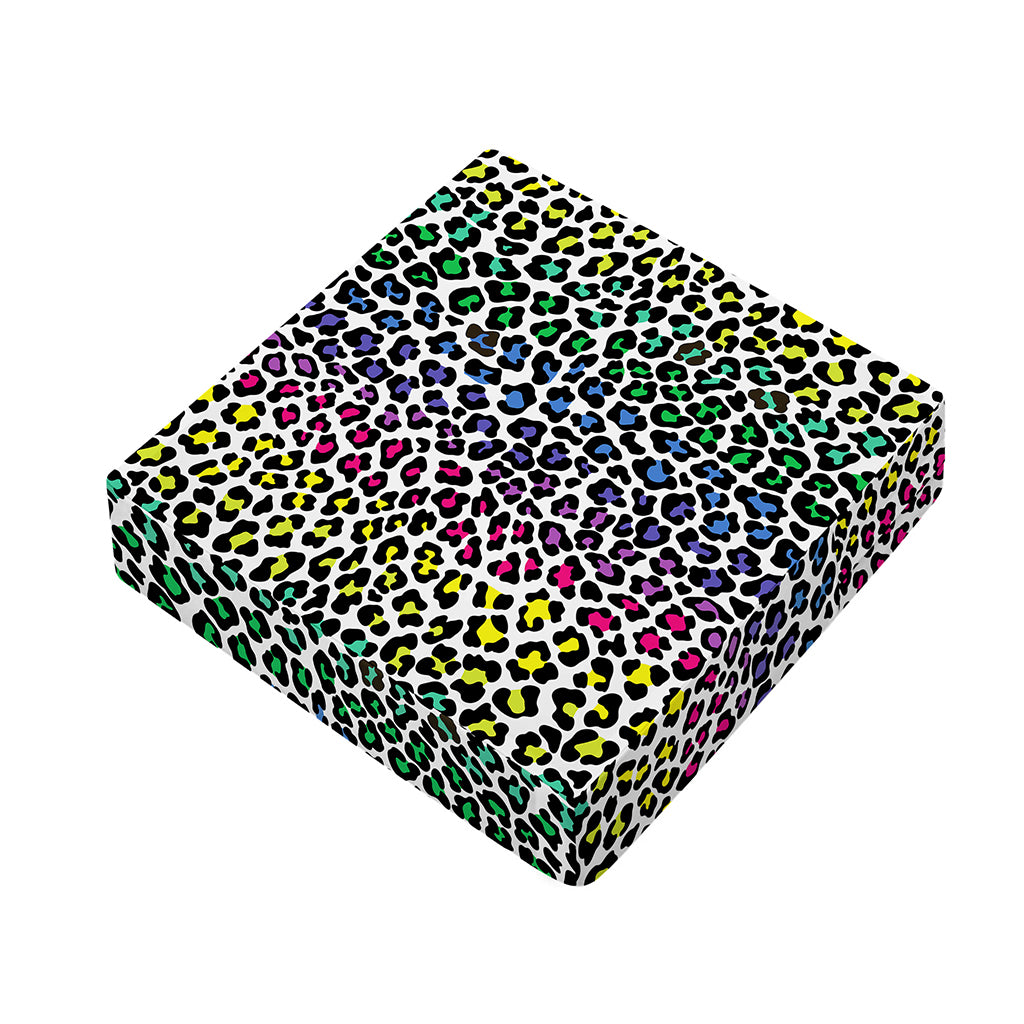 Colorful Leopard Print Outdoor Seat Cushion Cover