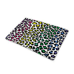 Colorful Leopard Print Pet Cooling Mat Cover