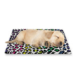 Colorful Leopard Print Pet Cooling Mat Cover