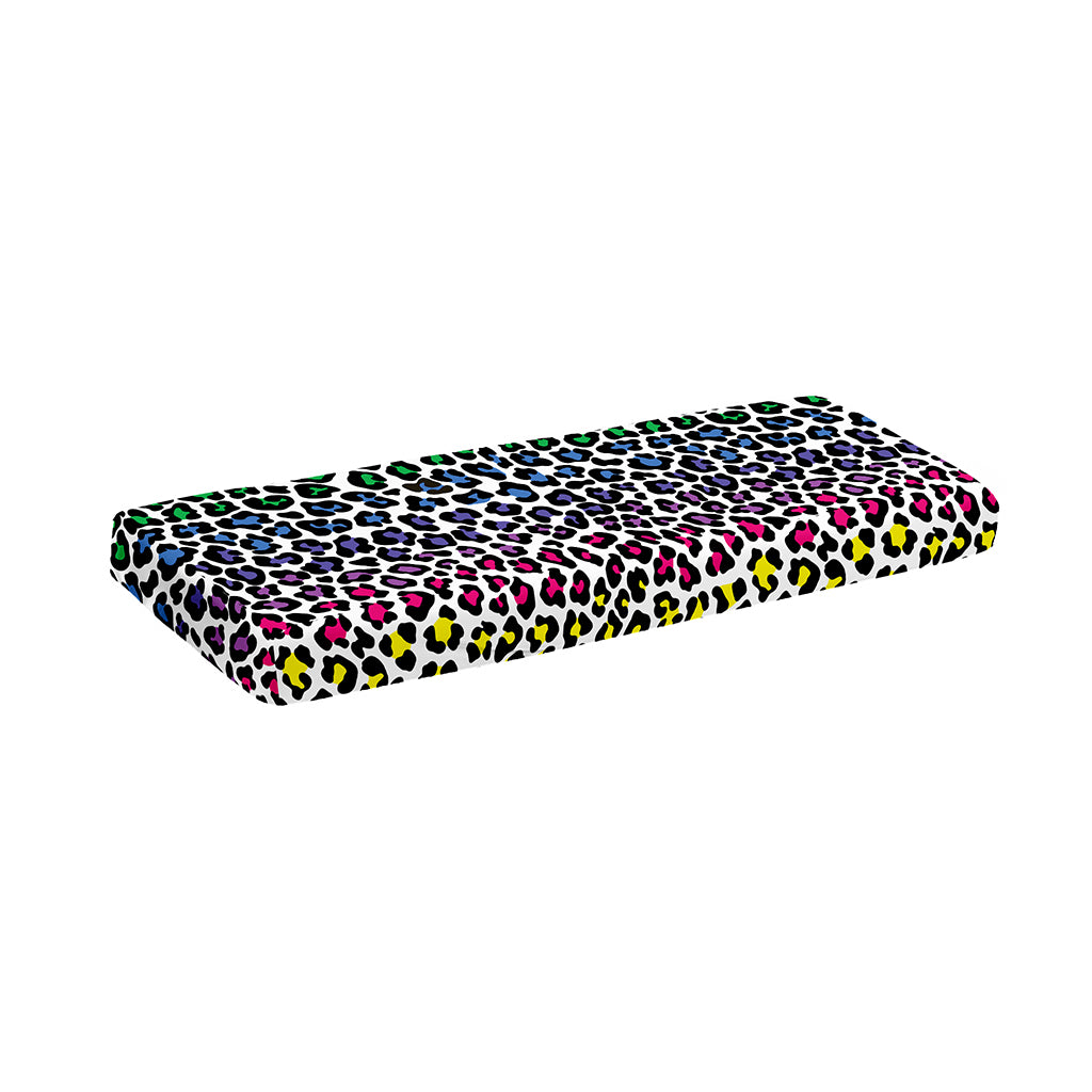 Colorful Leopard Print Piano Keyboard Cover