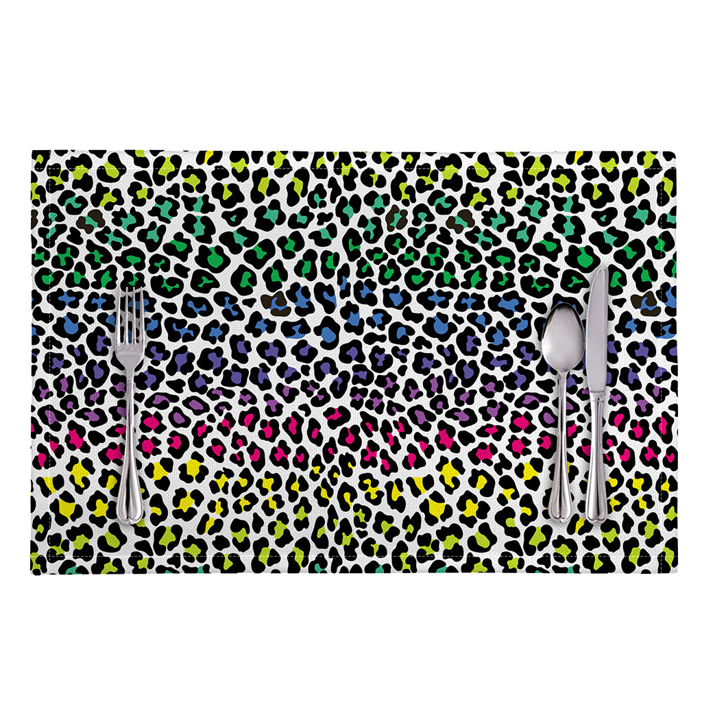 Colorful Leopard Print Placemat