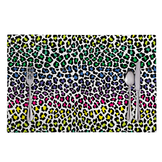 Colorful Leopard Print Placemat