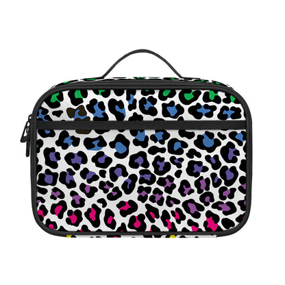 Colorful Leopard Print Portable Lunch Bag