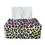 Colorful Leopard Print Rectangle Tissue Box Cover