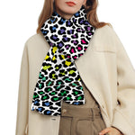 Colorful Leopard Print Scarf