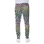Colorful Leopard Print Scuba Joggers