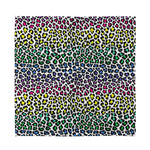 Colorful Leopard Print Silk Bandana