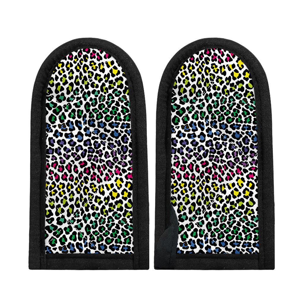 Colorful Leopard Print Skillet Handle Cover