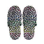 Colorful Leopard Print Slippers
