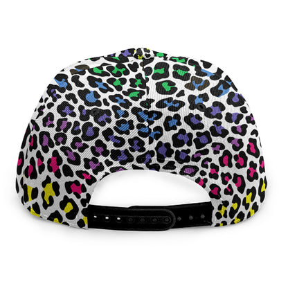 Colorful Leopard Print Snapback Cap