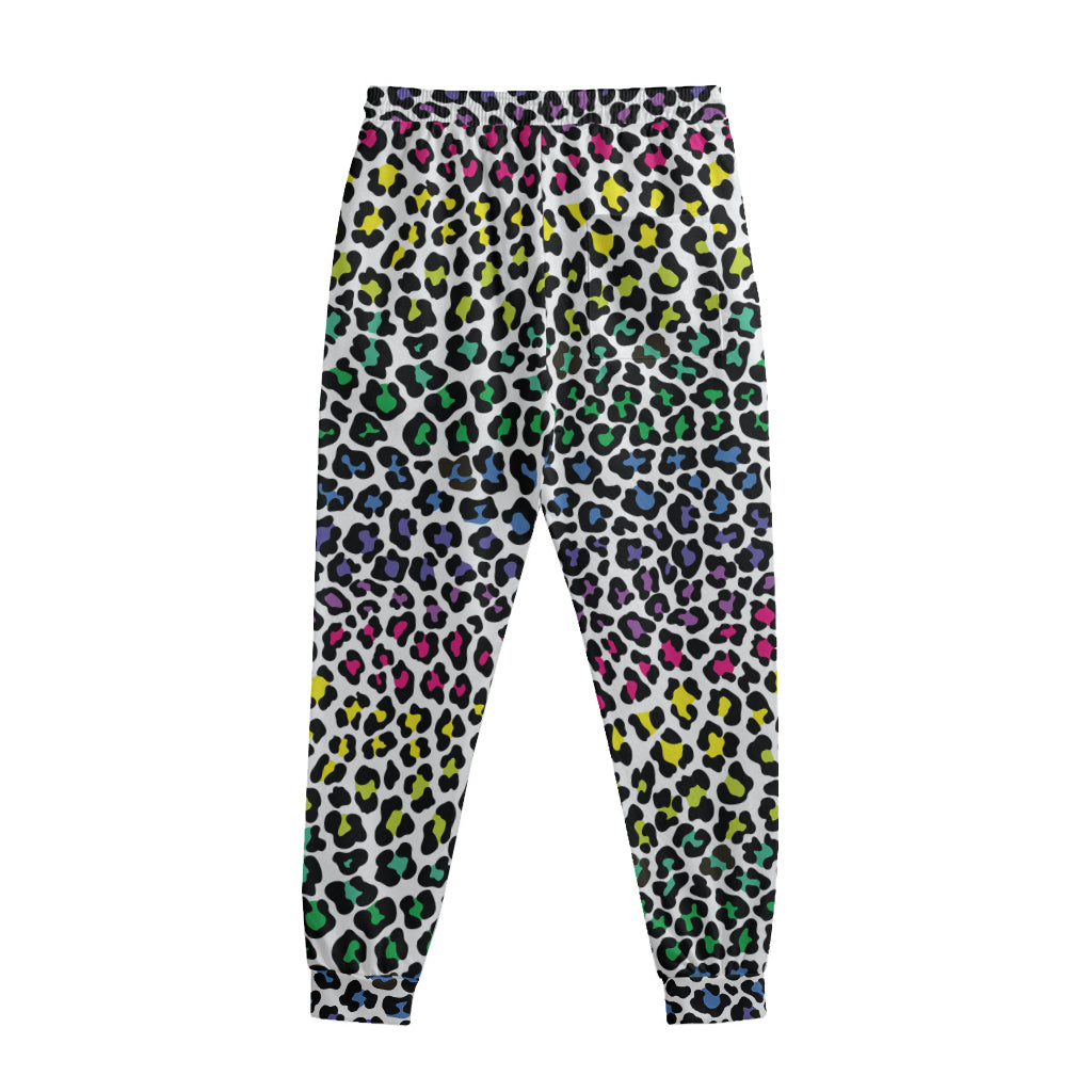 Colorful Leopard Print Sweatpants