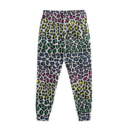 Colorful Leopard Print Sweatpants