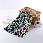 Colorful Leopard Print Towel