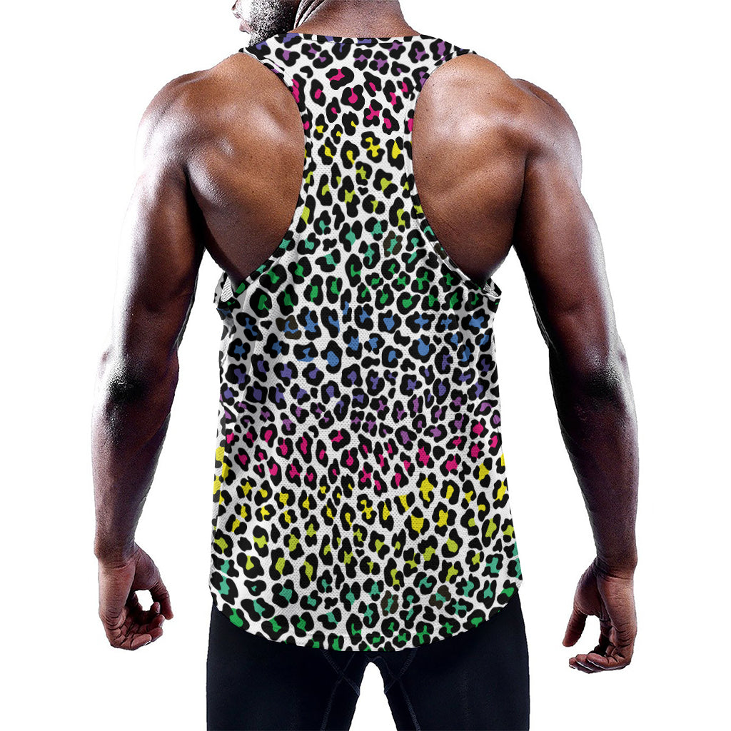 Colorful Leopard Print Training Tank Top