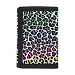Colorful Leopard Print Trifold Wallet