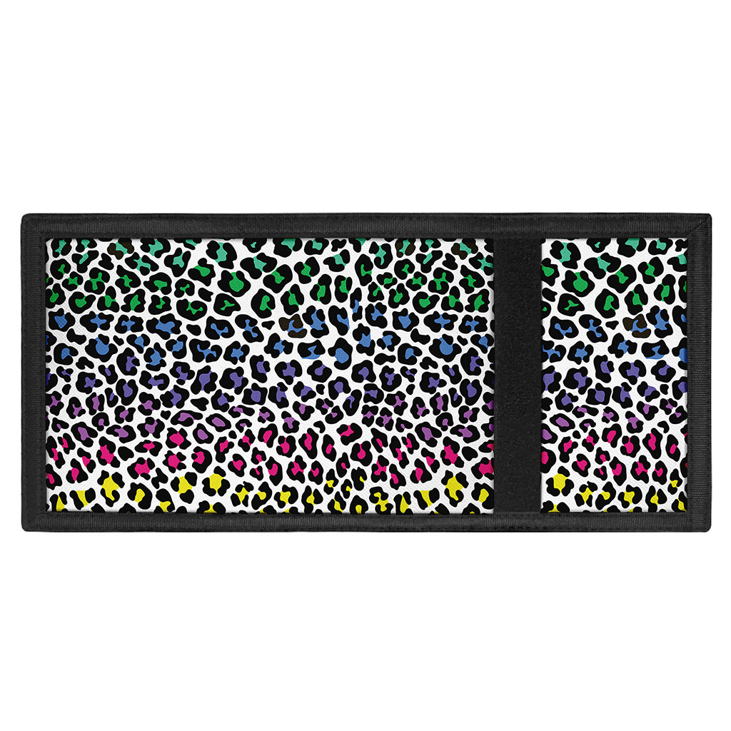 Colorful Leopard Print Trifold Wallet