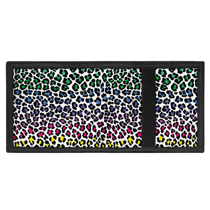 Colorful Leopard Print Trifold Wallet