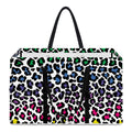 Colorful Leopard Print Utility Tote Bag