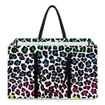 Colorful Leopard Print Utility Tote Bag