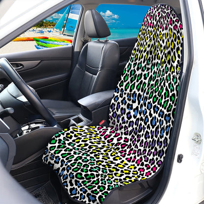 Colorful Leopard Print Waterproof Car Seat Cover