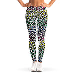 Colorful Leopard Print Women's Leggings