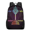 Colorful Libra Sign Print 17 Inch Backpack