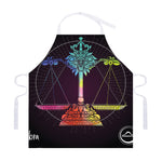 Colorful Libra Sign Print Adjustable Apron