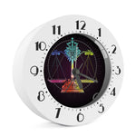 Colorful Libra Sign Print Alarm Clock