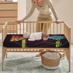 Colorful Libra Sign Print Baby Crib Sheet